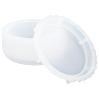 JESMONITE - Moule en Silicone - Pot Bas Lisse + Couvercle - Ø10,8x5,3cm