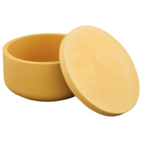 JESMONITE - Moule en Silicone - Pot Bas Lisse + Couvercle - Ø10,8x5,3cm