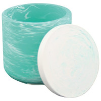 JESMONITE - Moule en Silicone - Pot Haut Lisse + Couvercle - Ø8x7,7cm