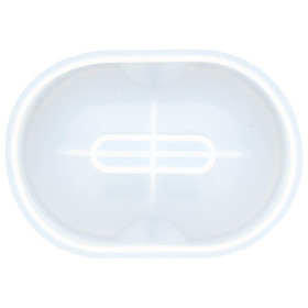 JESMONITE - Moule en Silicone - Porte-savon Ovale - 12x8,5x2cm