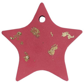 JESMONITE - Silicone Mould - Star with Hanging Eye - 6,9x5,7x1,2cm