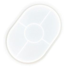 JESMONITE - Moule en Silicone - Petit Plateau Ovale - 15,5x11,4x2cm