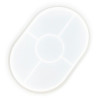 JESMONITE - Moule en Silicone - Petit Plateau Ovale - 15,5x11,4x2cm