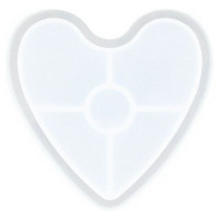 JESMONITE - Silicone Mould - Heart Bowl - 11,5x10x1,6cm