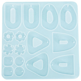 RESLIN - Moule en Silicone - Boucles d'Oreilles Tropical - 12,7x13x0,7cm