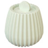JESMONITE - Moule en Silicone - Rayures Fines Pot Avec Couvercle - 9,8x9,8x8,3cm