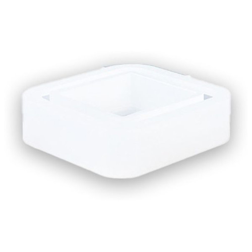 JESMONITE - Silicone Mould - Square Base Pot / Vase - 8,8x8,8x3,5cm