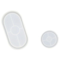 JESMONITE - Moule en Silicone - Ensemble Bol Ovale - 18x9,5x1,6cm
