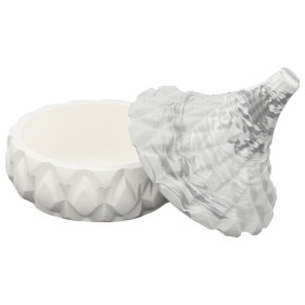 JESMONITE - Moule en Silicone - Pot Avec Patterned Lid - 8,4x8,4x9,4cm