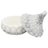JESMONITE - Silicone Mould - Pot with Patterned Lid - 8,4x8,4x9,4cm