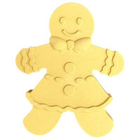 JESMONITE - Silicone Mould - Gingerbread Girl - 12x10x3cm