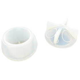 JESMONITE - Moule en Silicone - Champignon Pot - 8,5x8,5x5,5cm