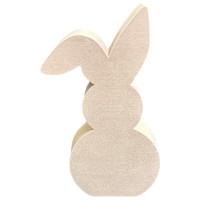 JESMONITE - Silicone Mould - Rabbit Front View - 13x7,5x3,1cm