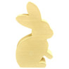 JESMONITE - Moule en Silicone - Lapin Side View - 12,5x7,9x3,1cm