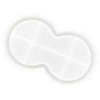 JESMONITE - Silicone Mould - Double Peanut-shaped Dish - 20,6x12,3x1,6cm