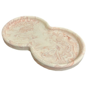 JESMONITE - Moule en Silicone - Double Peanut-shaped Dish - 20,6x12,3x1,6cm