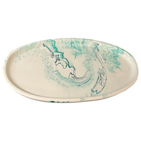 JESMONITE - Moule en Silicone - Irrégulier Coupelle Ovale L - 23,7x13,3x2cm