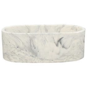 JESMONITE - Moule en Silicone - Ovale Pot - 10,3x5,5x3,5cm