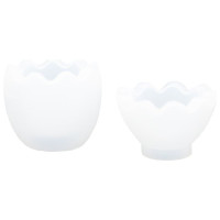 JESMONITE - Moule en Silicone - 2-part Œuf - 3,4x4,1x9,8cm