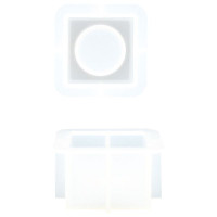 JESMONITE - Silicone Mould - Small Cube Candle Holder - 7,1x7,1x4,1cm