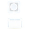JESMONITE - Moule en Silicone - Petit Cube Bougeoir - 7,1x7,1x4,1cm