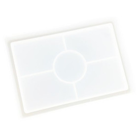 RESLIN - Moule en Silicone - Dessous De Verre Rectangulaire - 15,5x11x2cm