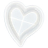 JESMONITE - Silicone Mould - Heart-shaped Dish - 16x17,8x1,7cm