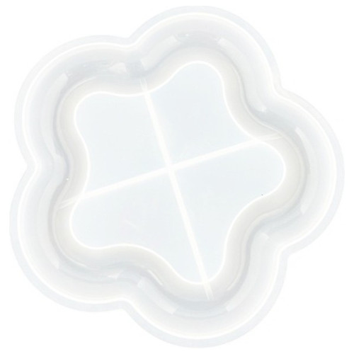 JESMONITE - Moule en Silicone - Fleur-shaped Dish - 15,8x14,9x1,7cm
