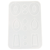 RESLIN - Silicone Mould - Earrings Minimalist - 18,4x12,7x0,4cm