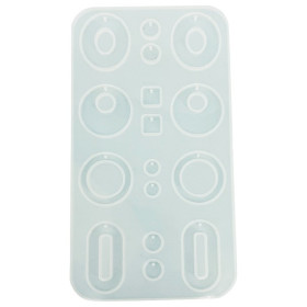 RESLIN - Moule en Silicone - Boucles d'Oreilles Rétro - 20,3x11,1x0,4cm