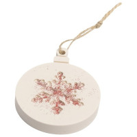 JESMONITE - Silicone Mould - Round Snowflake Hanger - 9x7,5x2cm