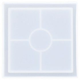 RESLIN - Moule en Silicone - Dessous De Verre Carré - 10x10x1,8cm