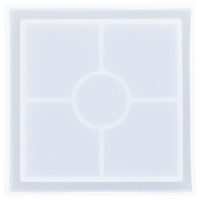 RESLIN - Moule en Silicone - Dessous De Verre Carré - 10x10x1,8cm