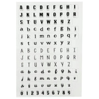 JESMONITE - Moule en Silicone - Clear Stamp Abc & 123 - 11x16x0,2cm