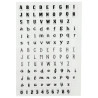 JESMONITE - Silicone Mould - Clear Stamp ABC & 123 - 11x16x0,2cm