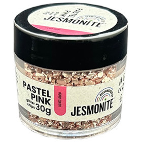 JESMONITE - Glitter Chips - Jaune Moutarde - 30g