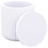 JESMONITE - Silicone Mould - Ribbed Tall Pot with Lid - Ø7,8x8cm