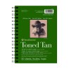 STRATHMORE - Toned Tan Sketch - Wire-Bound Pad - 80LB - 50 Sheets - 5.5x8.5"