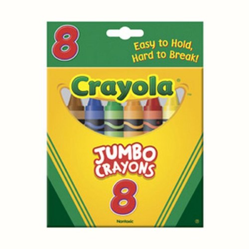 CRAYOLA - Craies à la Cire - 8 Couleurs - JUMBO