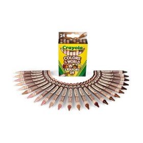 CRAYOLA - Wax Crayons - 24 - Colors of the World (Skin Tones)