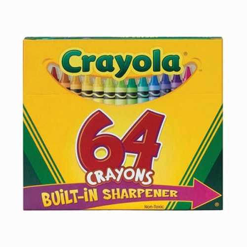 CRAYOLA - Craies à la Cire - 64 Couleurs