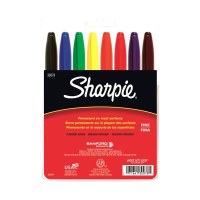 SHARPIE - Marqueurs Permanents Fine - Set de 8