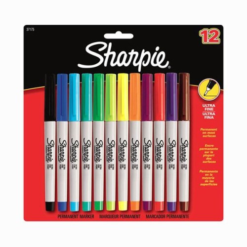SHARPIE - Marqueurs Permanents Ultra Fine - Set de 12