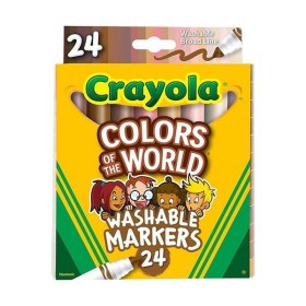 CRAYOLA - Feutres Super Tips - 24 - Colors of the World - LARGE
