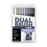TOMBOW - Dual Brush ABT - Set de 10 - Gris