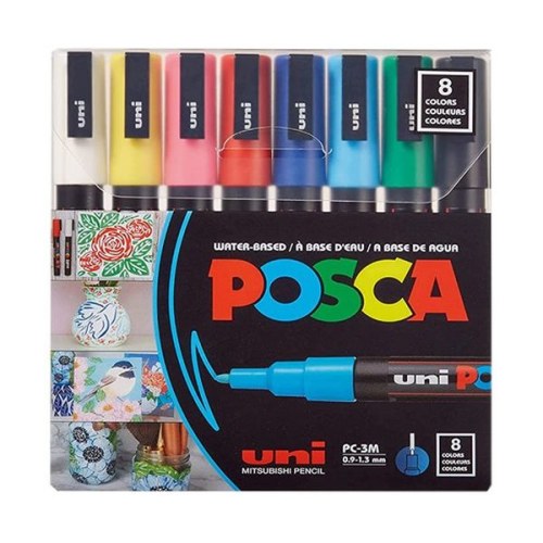 POSCA - PC-3M Markers - Set 8 (variant)