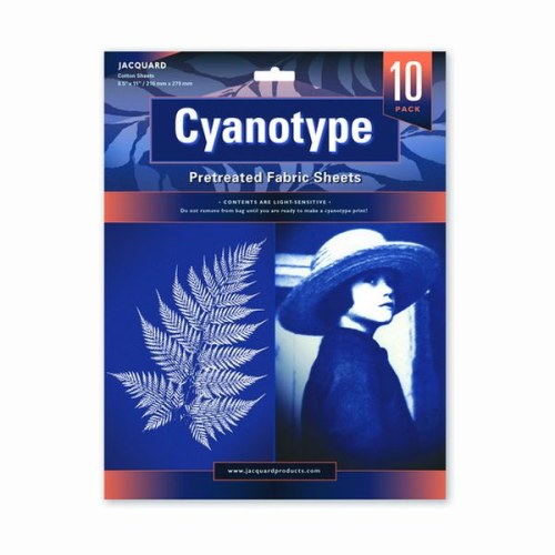 JACQUARD - CYANOTYPE - Feuilles (10) [8.5x11]