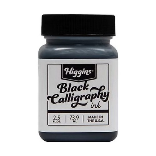 HIGGINS - Encre Noire - 2OZ [Black - Calligraphy Waterproof Ink]