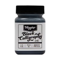 HIGGINS - Encre Noire - 2OZ [Black - Calligraphy Waterproof Ink]