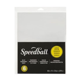 SPEEDBALL - Feuilles Sérigraphie Transparentes Jet d'Encre (6)